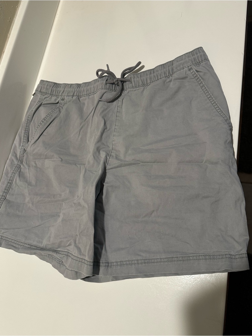 Magellan Men’s Shorts, Casual Drawstring Shorts in Light Gray
